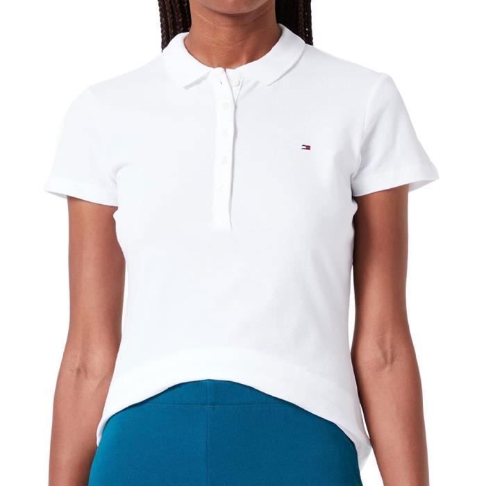 Polo Blanc Femme Tommy Hilfiger Heritage