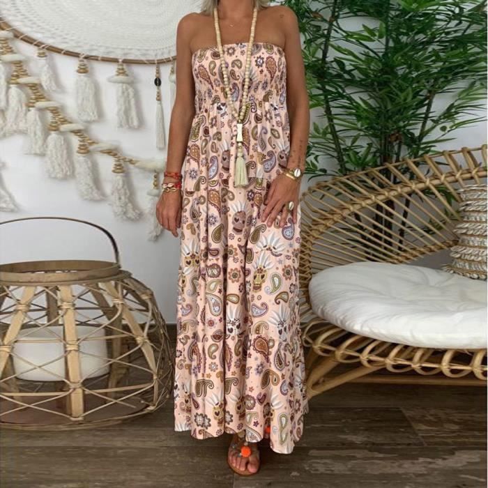 robe longue sans bretelle