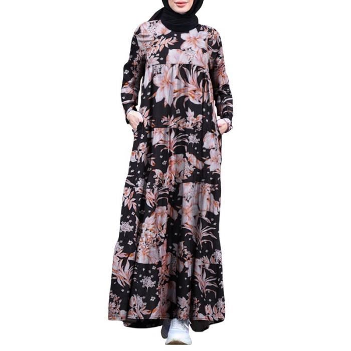 robe hijab fleuri