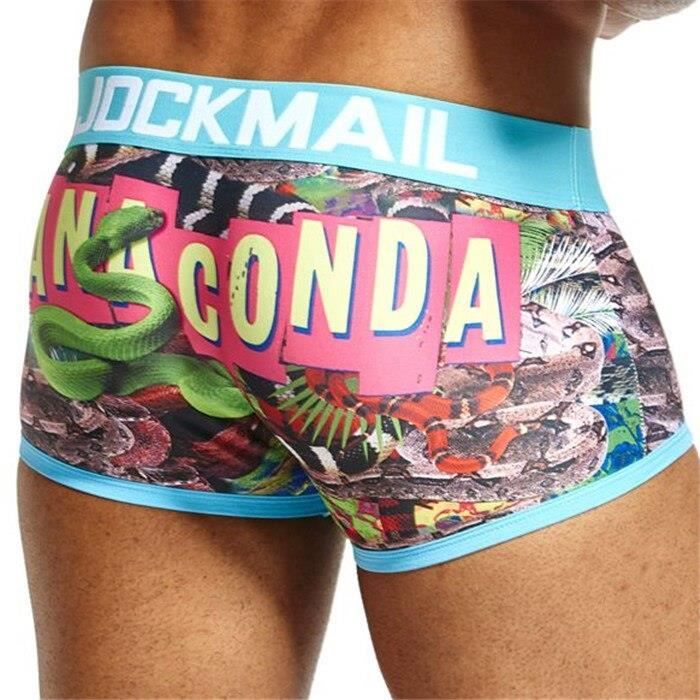 Faringoto Sous-Vêtements Hommes Taille Basse Soie Glacée Bikini Translucide