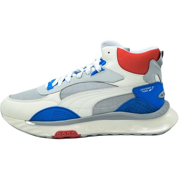Baskets Puma Wild Rider Mid Blanc - Cdiscount Chaussures