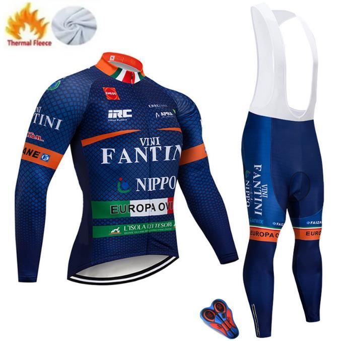 Maillot De Vélo Route Manches Longues Homme Pantalon À Bretelle GEL Combinaison De VTT Avec