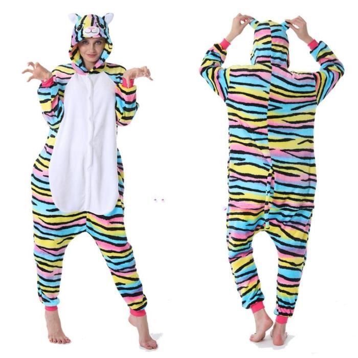 Pyjama Onesie Unisexe Adulte - Combinaison Déguisement Animal Pour Cosplay Et Nuit Confortable