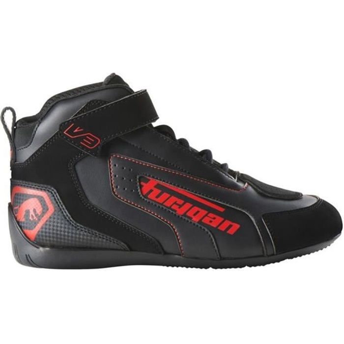 Chaussures moto Furygan V3 - noir/rouge - 37