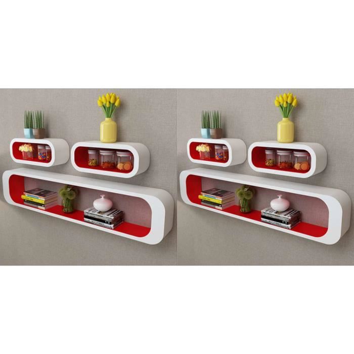 UNIQUE NEW Moderne MEUBLE ETAGERE tag res murales sous forme de