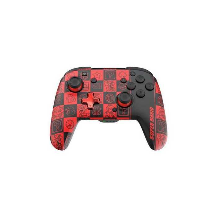 Manette sans fil Pdp NSW Rematch Glow pour Nintendo Switch et Nintendo Switch Modèle OLED Noir et Rouge