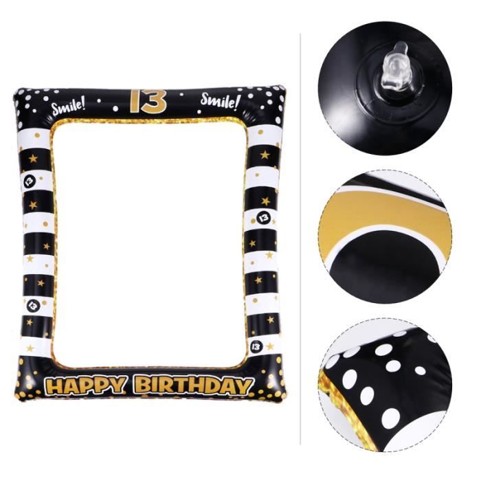 1pc Anniversaire Gonflable Cadre Photo Festival Accessoires De Partie Approvisionnement Pour L Age 13 Cdiscount Maison
