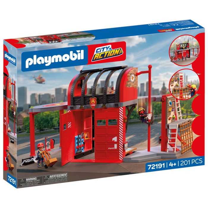 PLAYMOBIL 72191 Grande caserne de pompiers City Action