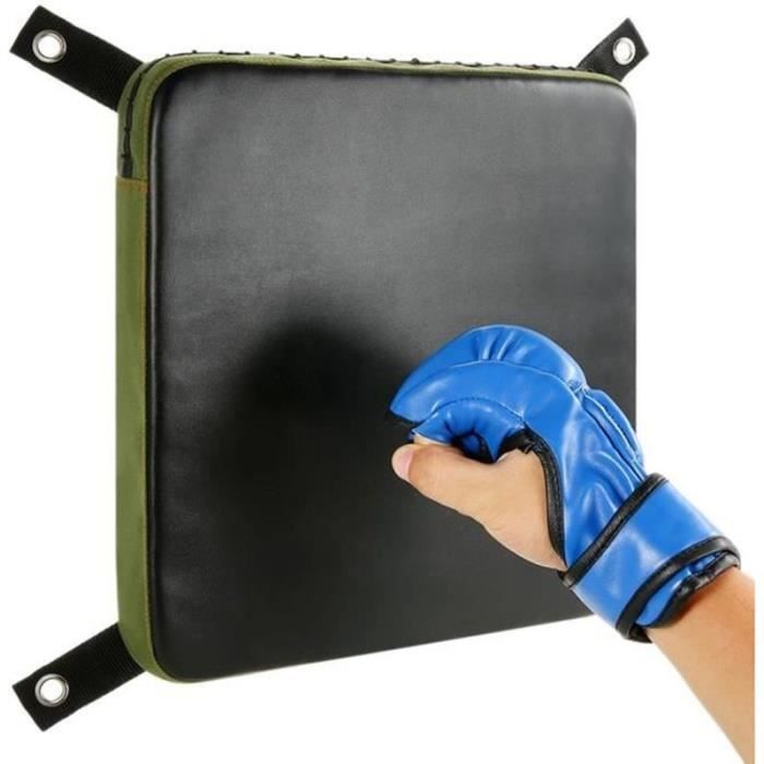 Laluky Tapis de frappe mural, sac de boxe carré, tapis d
