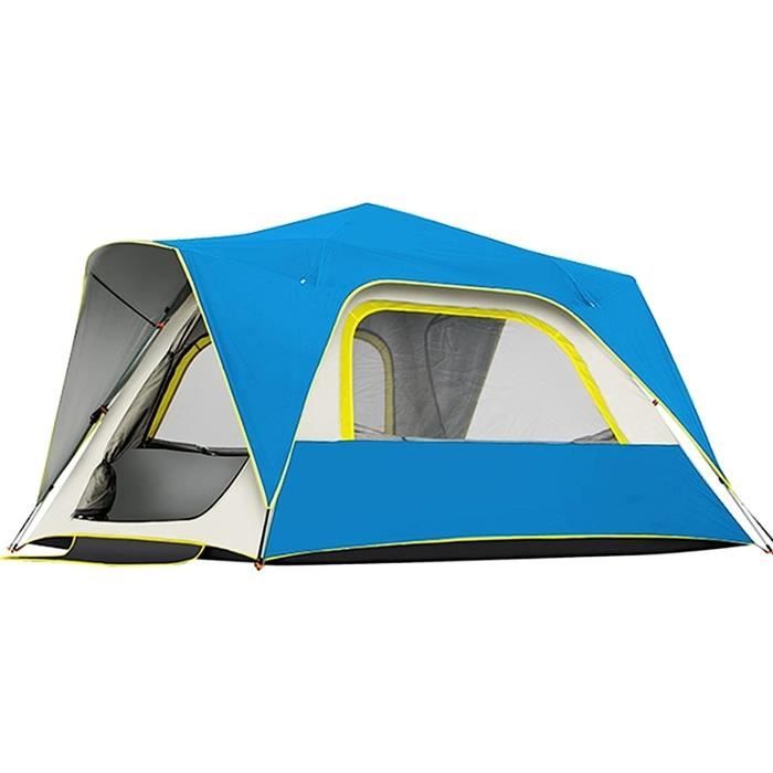 SAFACUS Tente de camping pour 3 à 4 personnes, légère, stable, étanche, 4 personnes, tente dôme familiale pour camping, voyage, trekking, jardin, festival
