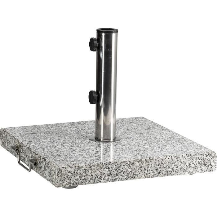 Pied De Parasol En Granit Garden Impressions Eureka Anthracite 40k