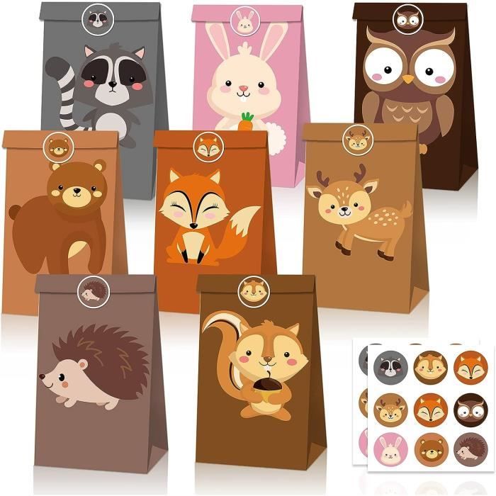 100 Pièces Sacs Cadeaux Oreilles Lapin - Pochette Bonbons Pâques Anniversaire Enfant