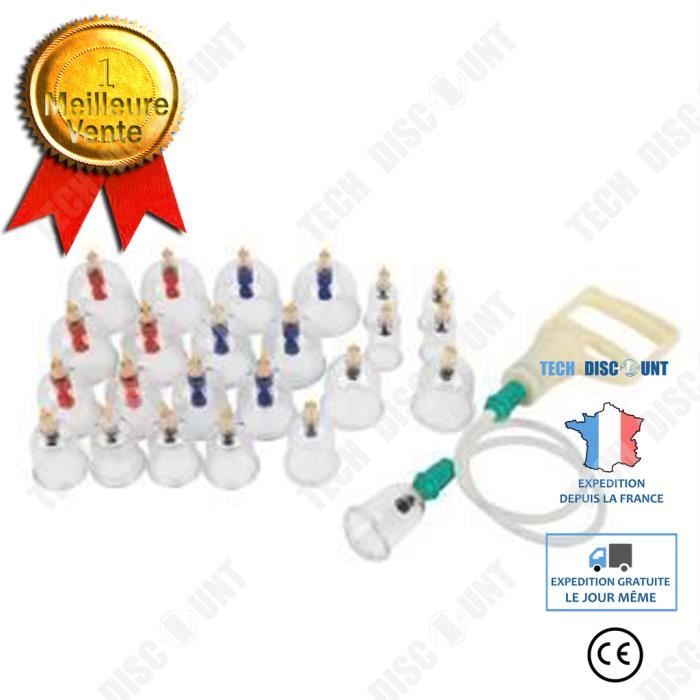Set De Ventouses Pour Massage Sous Vide - 6/12/24 Verres En Plastique - Marque Hoopomania
