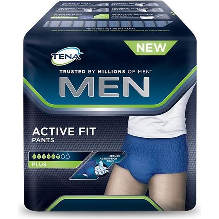 Tena Men Active Fit Pants Plus Medium 12 protections Cdiscount Au