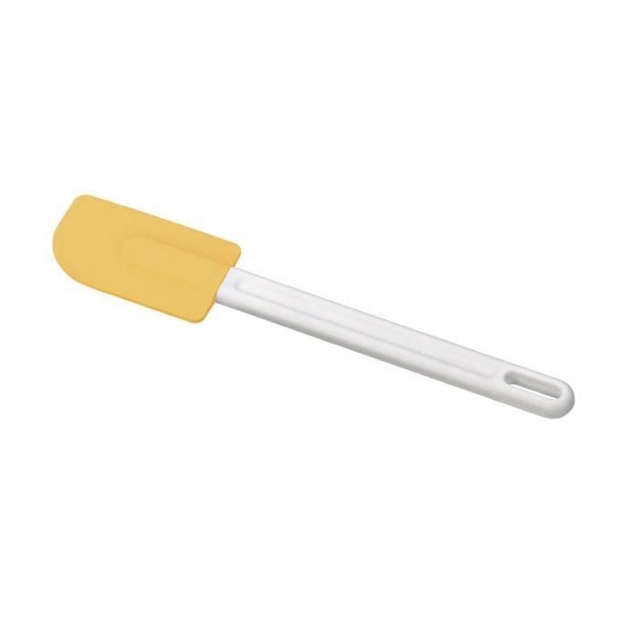 tescoma 630282, spatules et raclettes de cuisine, blanc, jaune, plastique, silicone, plastique, orifice de suspension, 220 °c