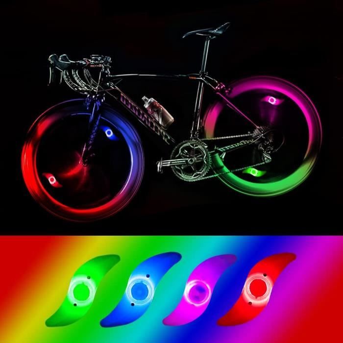 Constefire LED Roue Lumière Vélo,5 PCS Feux De Roue De Vélo