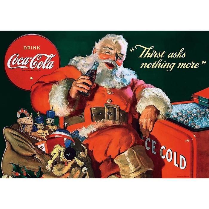 Puzzles 1000 pièces : Cadeaux du Père Noël / Coca-Cola