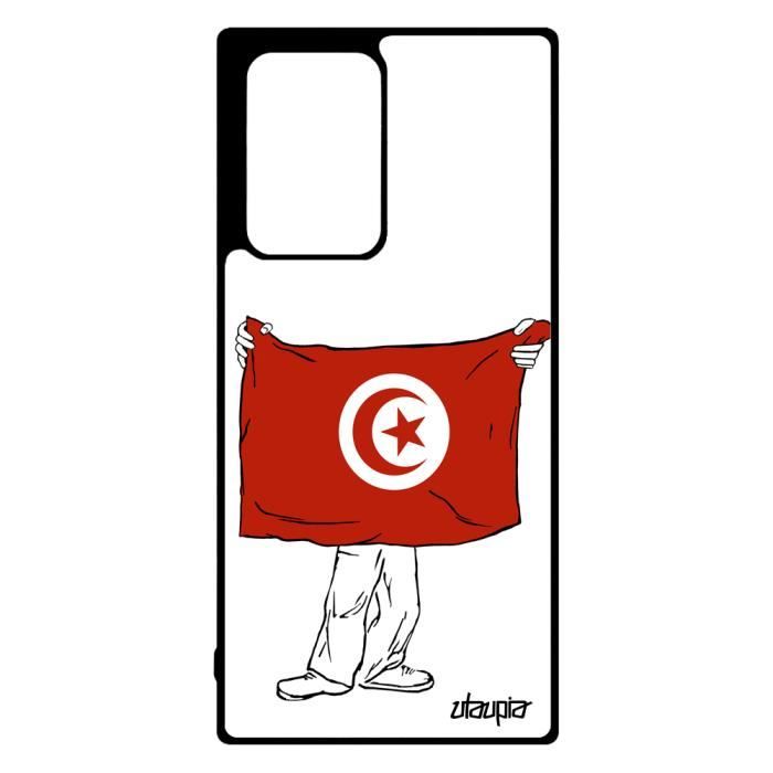 Coque Note 20 Ultra Silicone Drapeau Tunisie Tunisien Football Coupe D Afrique Dessin Case Jeux Olympiques Can Basket Samsung Galaxy Cdiscount Telephonie