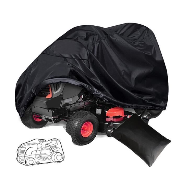 Housse De Protection Imperméable Et Anti-UV Pour Tracteur Tondeuse Autoportée - Tissu Oxford 210D, Sangles Réglables - Taille L - 2