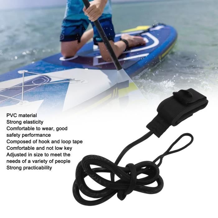 NEUF Stand Up Paddle Board Leg Foot Rope Surf Leash pour Surfboard (160cm noir) Nouveau produit
