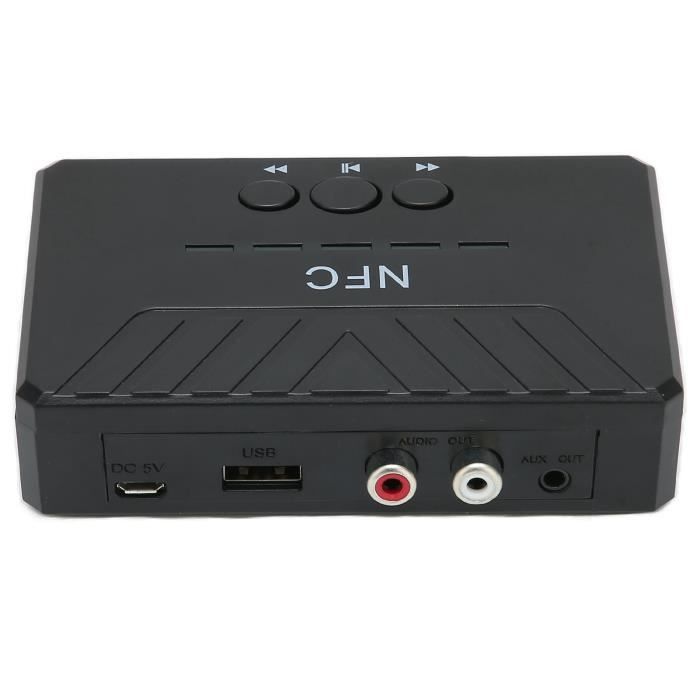 Adaptateur Audio Bluetooth 5.0 Avec NFC - Récepteur Pour Chaîne Stéréo - Connexion RCA Ou 3.5 Mm - 7