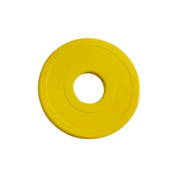 Disque en caoutchouc pour halt/ère Jaune 1 kg