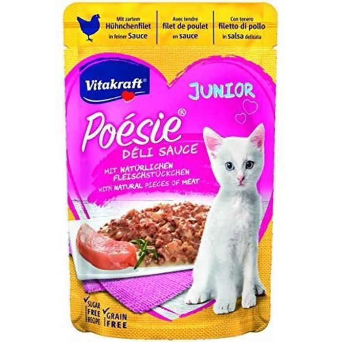 Meilleurs prix pour Nourriture Humide - VITAKRAFT - Poésie Deli de Sauce Pouch - Junior - Moins de 1 kg - Pâtée