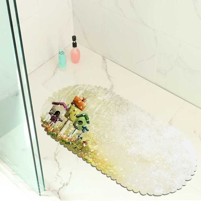 Dessin Anime Imprimee Pvc Salle De Bain Antiderapante En Douche