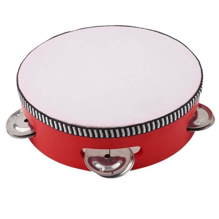 World Rhythm Tambour à main avec cadre de 25,4 cm, mailloche incluse | Batteur inclus, peau de chèvre authentique