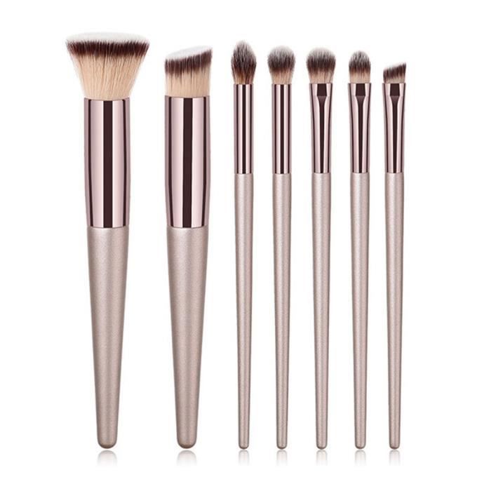 Pinceau Rond à Maquillage Beauty Care - Pour Poudre, Fond De Teint, Blush, Longueur 13 Cm, Neuf
