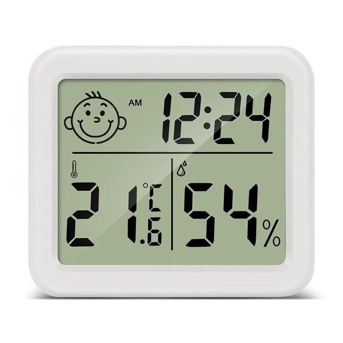 Hygromètre Thermomètre intérieur,Grand écran avec fonction mémoire