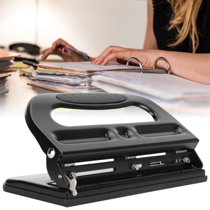 Perforatrice 3 Trous – Capacité 5 Feuilles – Espacement 19 Mm – Compacte Et Robuste – Pour Bureau, école, Bricolage