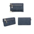 Pochettes portefeuilles pour femmes multifonctionnels de style long en cuir imprimé rétro sacs pour femmes coréennes-1