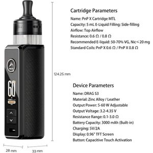 elfbar nachfüll pod läuft aus original voopoo drag 3 kit w 177w box mod & Djibouti main image 0