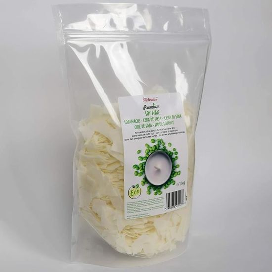 Cire de soja pour bougies écologiques et cosmétiques naturelles 1 250 g en  perles. 70 - Cdiscount Beaux-Arts et Loisirs créatifs