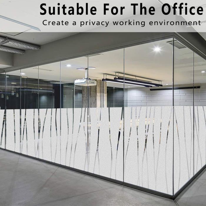 Film Fenêtre Statique Depoli 70 X 700 Cm Opaque, Occultant, Protège Intimité, Anti-UV, Décoratif, Anti Regard Film Opaque Vitrage Thermique Pour Maison Bureau Chambre, Bambou