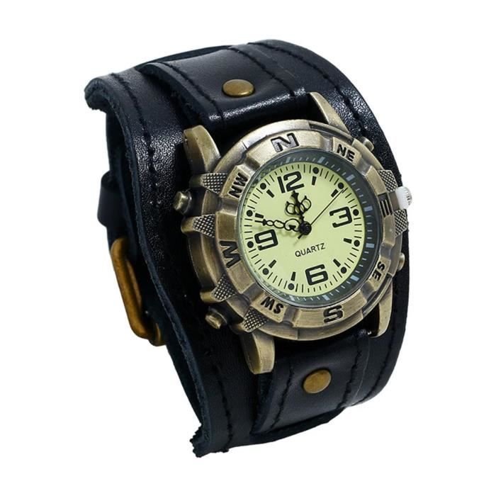 Montre homme hot sale vintage bracelet cuir