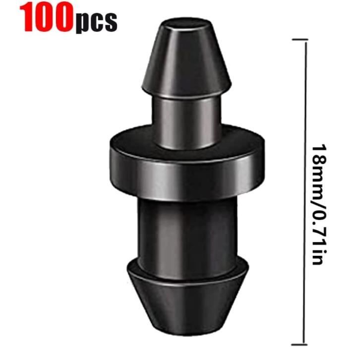 Lot de 10 Bouchon d'arrosage goutte à goutte 16mm noir Bouchon anti-goutte pour tuyau d'irrigation 16 mm noir
