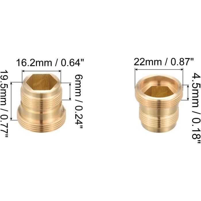 Adaptateur De Robinet En Laiton – 20/22/24/28 Mm Et 1/2 – Connecteur Aérateur Cuisine