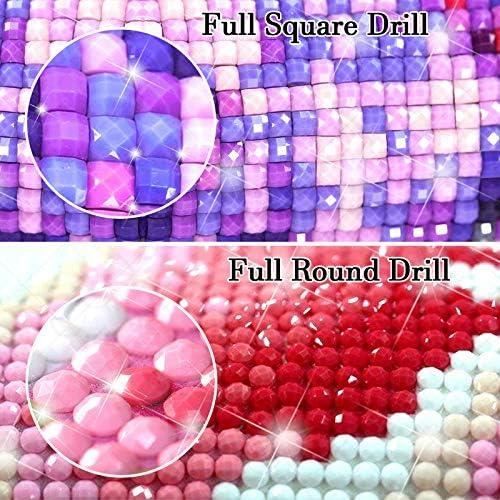 Peinture Diamant 5D DIY - La Grande Vague De Kanagawa 20x30 Cm, Kit Complet Broderie Diamant Japonais