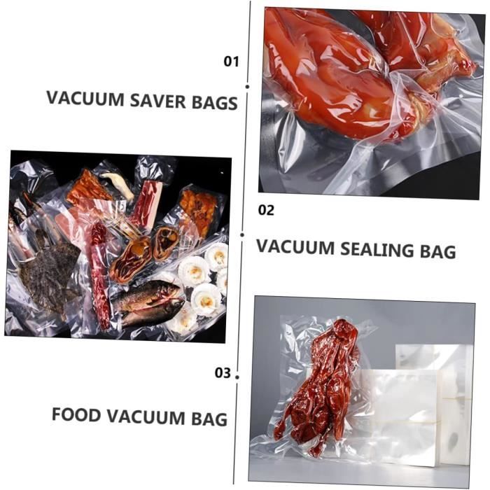 Sac sous vide alimentaire compatible avec chaque machine sous vide