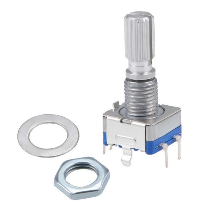 Lot De 5 Encodeurs Rotatifs EC11 360° - 7 Broches, Arbre D 20mm, Pour Projets électroniques