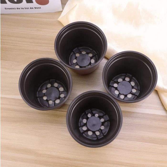 Lot De 100 Pots De Plantation En Papier Biodégradable 8 Cm - Pour Semis, Repiquage, Jardinage Intérieur/extérieur, Plantes Succulentes, Fleurs - 9