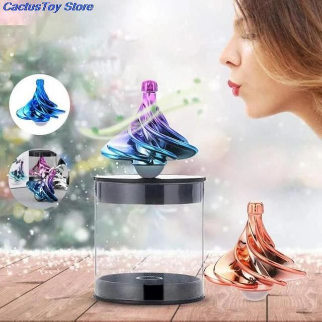 Toupie Gyroscopique Musicale - Toupies de Jeu avec Lumières DEL Clignotantes, Action Tournante et Fonction Lumineuse pour Fournitures de Fête et Cadeaux des Fêtes