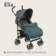 LIONELO Elia - Poussette bébé canne compacte - De 6 à 36 mois - Ceinture 5 points de sécurité - Accessoires inclus - Vert-2