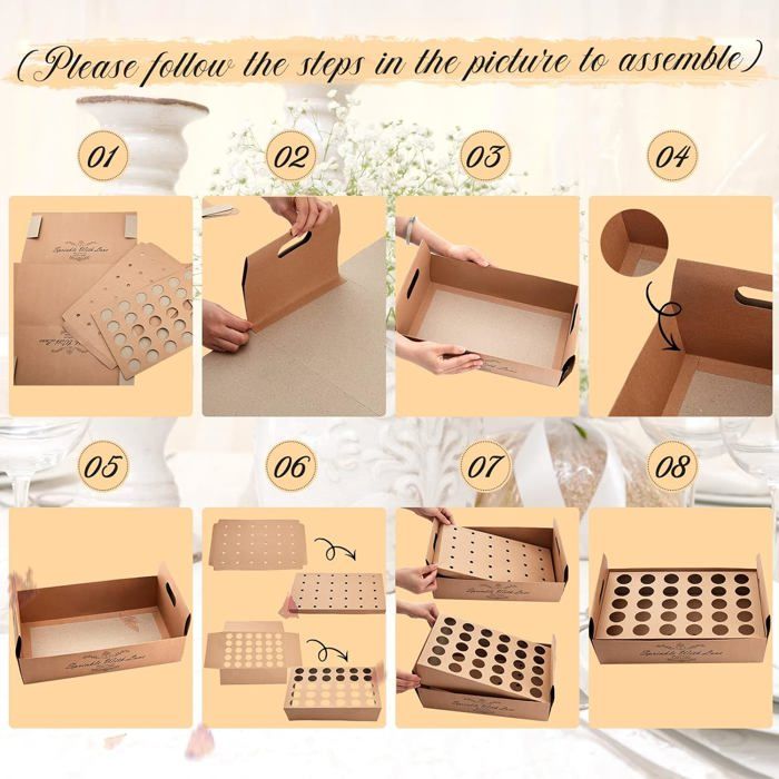 Bantre 50 Pièces Mariage Cône en Papier, Kraft Mariage, Confettis Cônes Papier Kraft, Boîtes de Sacs Chocolat Bonbons Bouquet pour L'emballage Cadeaux Fête Banquet