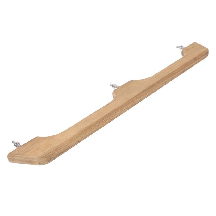 Main Courante Bateau En Teck 12 Pouces - Boucle Simple, Avec Boulons M6x40, Résistante Aux Intempéries