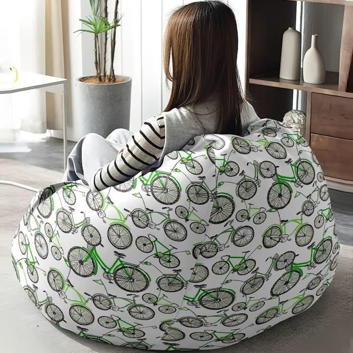 Vegena Byzesty Pouf Poire sans Remplissage, Pouf Enfant Peluche Jouet de Rangement, Pouf Salon Chambre, Pouf de Rangement, Polyvalent Pouf Poire Fauteuils Poire Sol Jouet pour Enfants Adultes