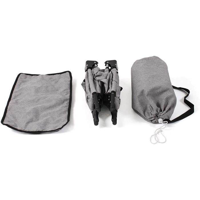 Lit De Voyage Deluxe Pour Poupées – Design Jean, 54 X 33 X 33 Cm, Avec Sac De Transport – Jusqu'à 50 Cm