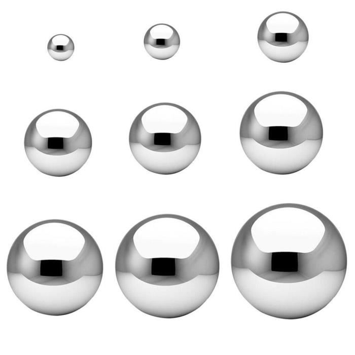 Billes En Acier Inoxydable Pour Lance-pierres / Lance-billes - Diamètres Variés (6mm à 10mm) - Vendu Au Poids (ex: 500g Environ 160 Billes De 9mm)